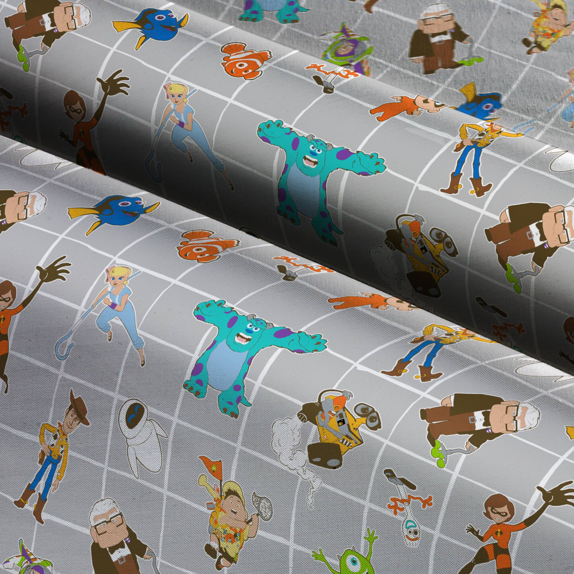 Disney® Pixar Character Mashup Cotton Fabric